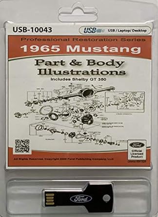 1965 ford mustang part and body illustrations 1st edition ford motor company 1603712623, 978-1603712620