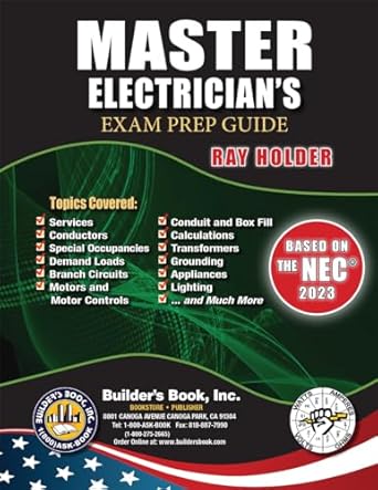 2023 master electricians exam prep guide by ray holder 1st edition ray holder 1622706013, 978-1622706013
