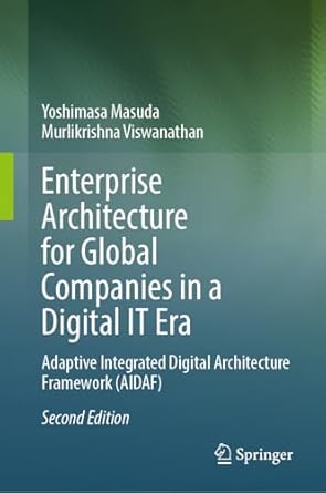 enterprise architecture for global companies in a digital it era adaptive integrated digital architecture