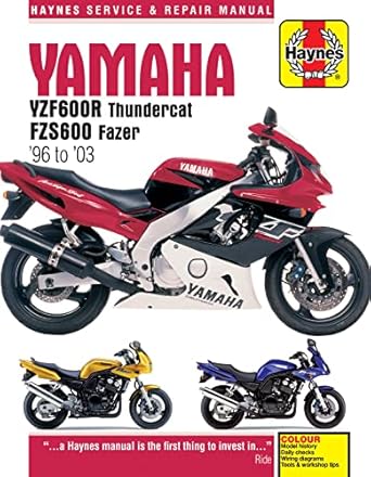 yamaha yzf600r thundercat and fzs600 fazer 96 03 1st edition editors of haynes manuals 1785212958,