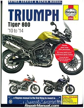 triumph tiger 800/800xc 10 14 1st edition haynes publishing 0857337521, 978-0857337528