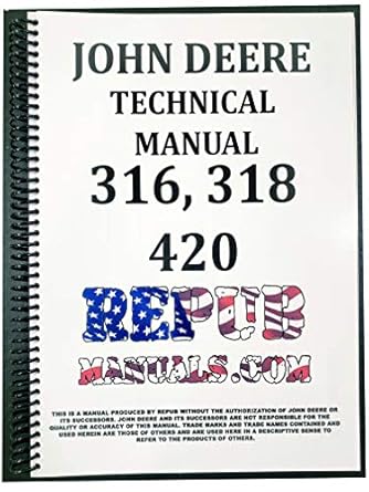john deere 318 lawn and garden tractor technical service repair manual 1st edition john deere 1649270917,