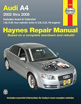 audi a4 haynes repair manual 1st edition max haynes 156392837x, 978-1563928376