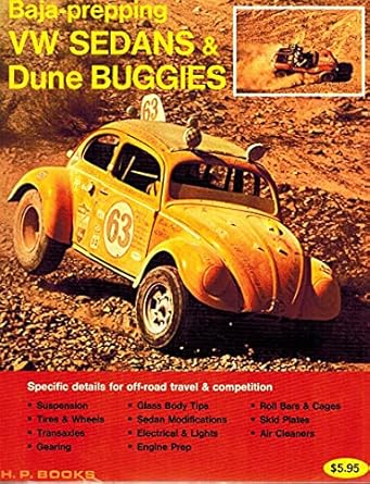 baja prepping vw sedans and dune buggies 1st edition bob waar 0912656018, 978-0912656014