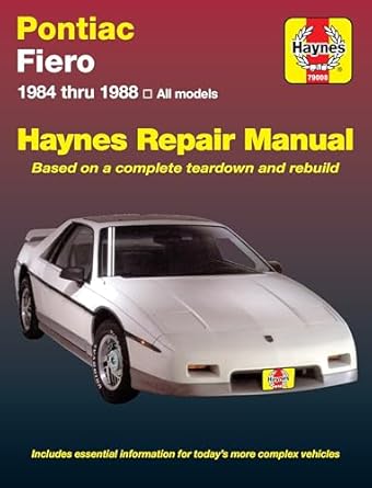 pontiac fiero haynes repair manual 1st edition haynes 1850106169, 978-1850106166