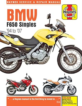 bmw f650 singles 94 07 1st edition haynes publishing 0857338668, 978-0857338662