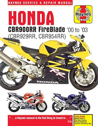 honda cbr900rr fireblade 00 03 1st edition editors of haynes manuals 0857338900, 978-0857338907