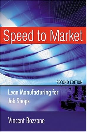 speed to market lean manufacturing for job shops 1st edition vincent bozzone 0814406947, 978-0814406946