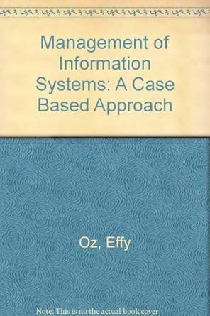 management of information systems 1st edition effy oz 0619216107, 978-0619216108