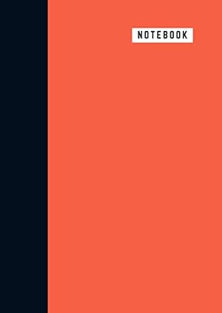 notebook 600 pages lined notebook 8 27 x 11 69 inches orange black cover 1st edition honey notebook