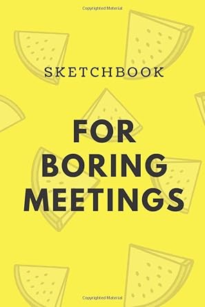 sketchbook for boring meetings best gift for him her daily task planner office notes manager notebook 1st