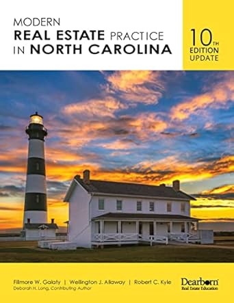 modern real estate practice in north carolina update includes key terms math faqs 21 unit quizzes with