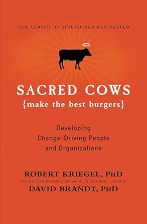 sacred cows make the best burgers 1st edition robert kriegel 0446672602, 978-0446672603