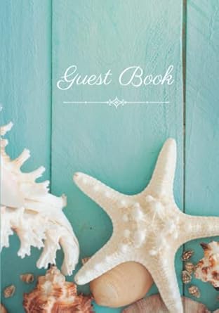 guest book visitor guest book / sign in log book for vacation rentals airbnb vrbo bed and breakfast beach