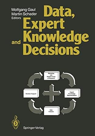 data expert knowledge and decisions an interdisciplinary approach with emphasis on marketing applications 1st