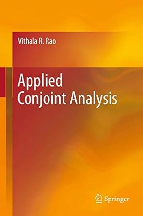 applied conjoint analysis 1st edition rao 3540877525, 978-3540877523