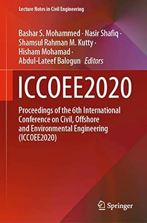 iccoee2020 proceedings of the 6th international conference on civil offshore and environmental engineering