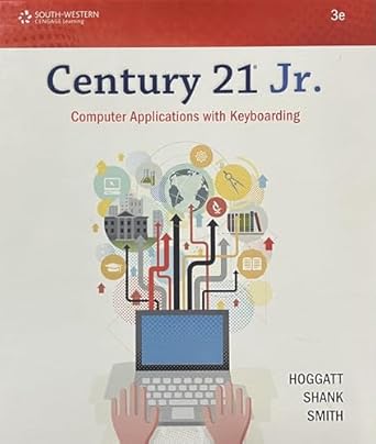 century 21 jr computer applications with keyboarding 1st edition jack hoggatt ,jon shank ,james smith