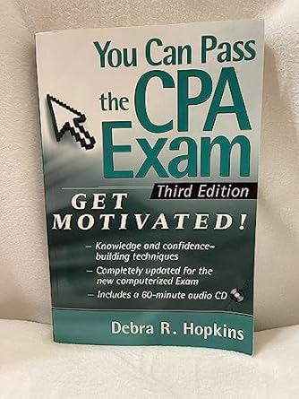 you can pass the cpa exam get motivated 1st edition debra r hopkins 0470450029, 978-0470450024