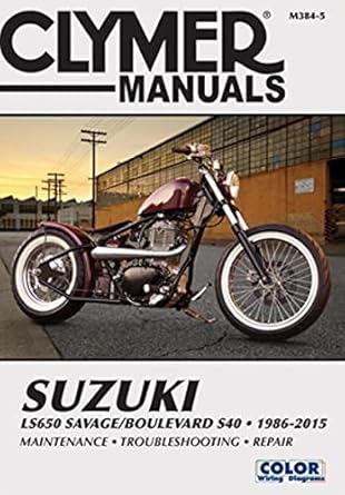 suzuki ls650 savage/boulevard s40 1986 2007 1st edition clymer publications 1599691876, 978-1599691879