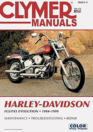 clymer harley davidson fx/fl softail big twin evolution 1984 1994 1st edition clymer publishing 0892876379,