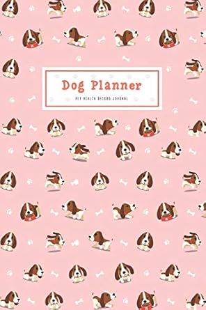 dog planner pet health record journal grooming and vet visits schedule 1st edition michelia creations