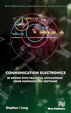 communication electronics rf design with practical applications using pathwave/ads software 1st edition