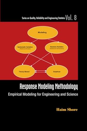 response modeling methodology empirical modeling for engineering and science 1st edition haim shore