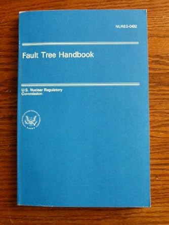 fault tree handbook 1st edition william e vesely ,s/n 052 010 02012 9 0160055822, 978-0160055829