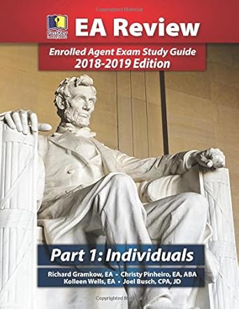 passkey learning systems ea review part 1 individual taxation enrolled agent study guide 2018 1st edition