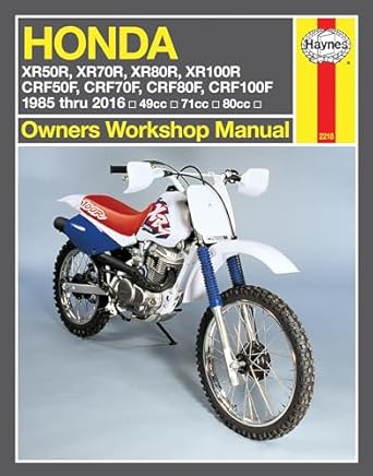 honda xr and crf 1985 thru 2016 xr50r xr70r xr80r xr100r crf50f crf70f crf80f crf100f 1st edition editors of