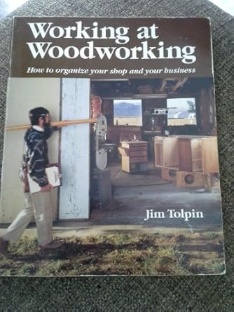 working at woodworking how to organize your shop and your business 1st edition jim tolpin 0942391675,