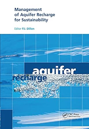 management aquifer recharge susta 1st edition p j dillon 9058095274, 978-9058095275