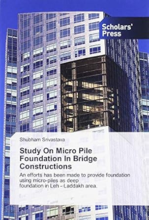 study on micro pile foundation in bridge constructions an efforts has been made to provide foundation using