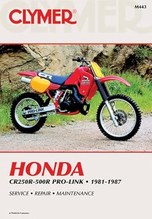 honda cr250 500r pro link 81 87 1st edition penton staff 0892874643, 978-0892874644
