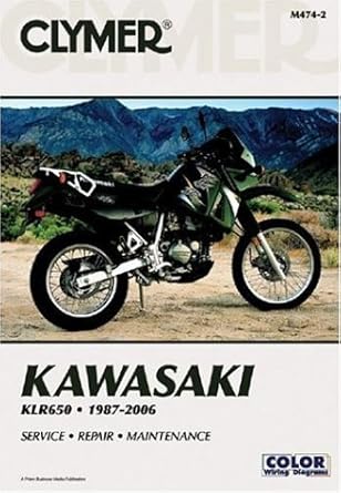 kawasaki klr650 1987 2006 service repair maintenance 1st edition clymer staff 1599690497, 978-1599690490