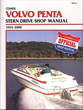 clymer volvo penta stern drive shop manual 1994 2000 1st edition clymer publications 0892877537,