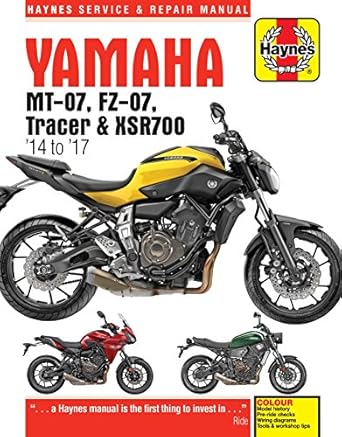 yamaha mt 07 14 17 mt 07 fz 07 mt 07tr tracer xsr700 1st edition haynes publishing 1785213857, 978-1785213854