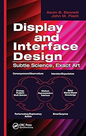 display and interface design subtle science exact art 1st edition kevin b bennett ,john m flach 142006438x,