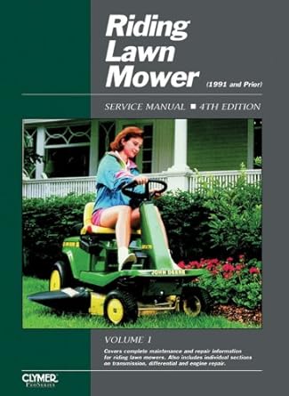 riding lawn mower service manual 1st edition clymer publications 0872885259, 978-0872885257