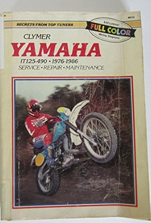 clymer yamaha it125 490 1976 1986 service repair maintenance 1st edition mike hall, mark jacobs, kathy