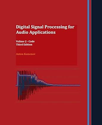 digital signal processing for audio applications volume 2 code 1st edition anton kamenov 0692913815,