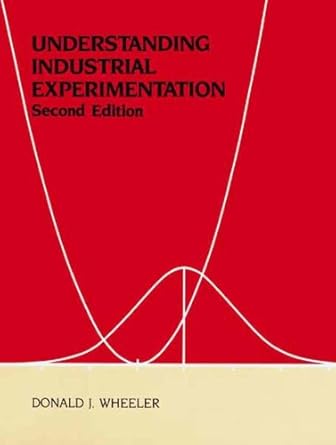 understanding industrial experimentation 1st edition donald j wheeler 0945320094, 978-0945320098