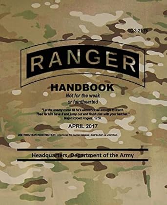 tc 3 21 76 ranger handbook april 2017 1st edition headquarters department of the army 1978064713,