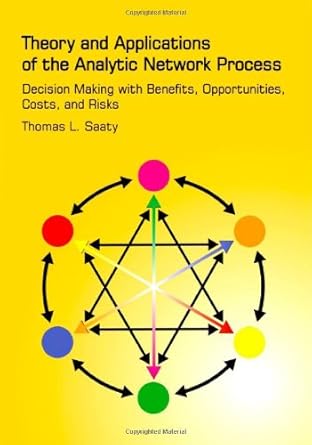theory and applications of the analytic network process decision making with benefits opportunities costs and
