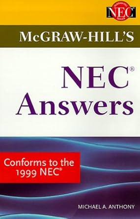 nec answers 1st edition michael a anthony 0071344942, 978-0071344944