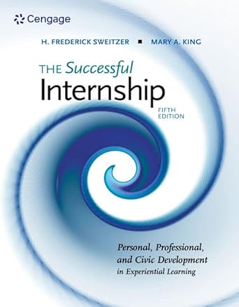 the successful internship 1st edition h sweitzer ,mary king 1305966821, 978-1305966826