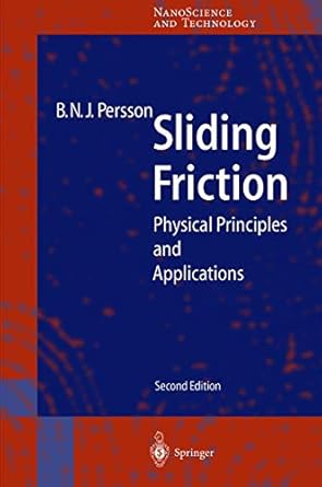 sliding friction physical principles and applications 1st edition bo n j persson 3540671927, 978-3540671923