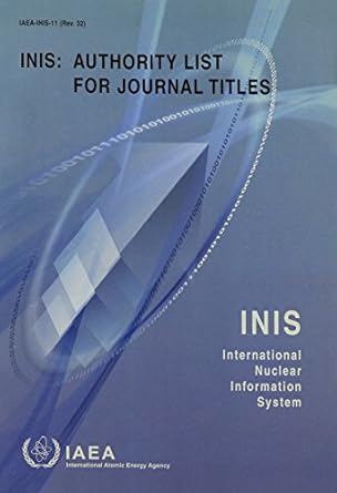 inis authority list for journal titles 1st edition  9201033060, 978-9201033062