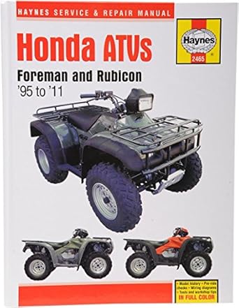 honda forman and rubicon 400/450/500 atvs 1995 thru 2007 1st edition haynes 1563926563, 978-1563926563